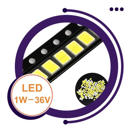 LED SMD پکیج 2835 1 وات 36 ولت