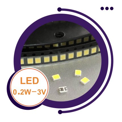 LED SMD پکیج 2835 - 0.2 وات 3 ولت