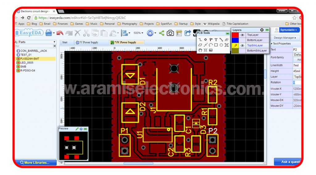 معرفی جامع نرمافزار طراحی برد مدار چاپی PCB 7 EasyEDA