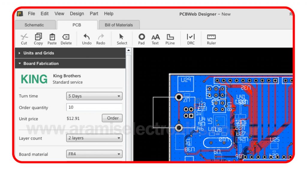 معرفی جامع نرمافزار طراحی برد مدار چاپی PCB 9 PCBWeb Designer